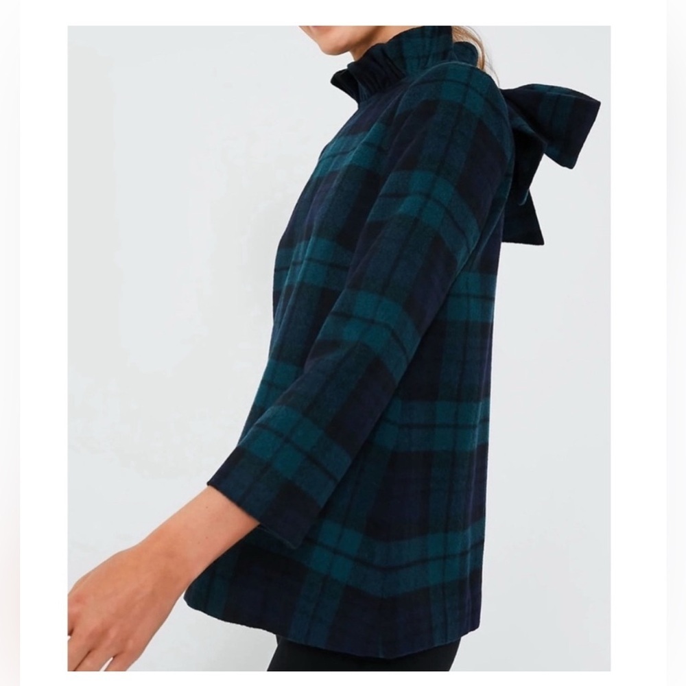 TUCKERNUCK Blackwatch Plaid Faye Blouse M - Picture 2 of 11